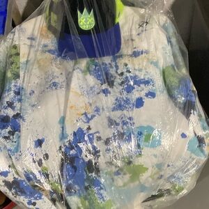 Cult of Individuality Blue and Green Artistic Hat
